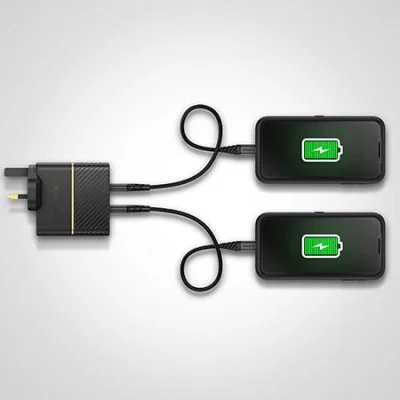 Otterbox 50W Wall Charger With 30W Type-C Pd + 20W Usb-C Port - Black